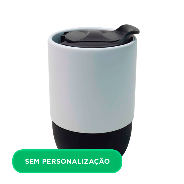Copo de Cerâmica Buddy com Tampa