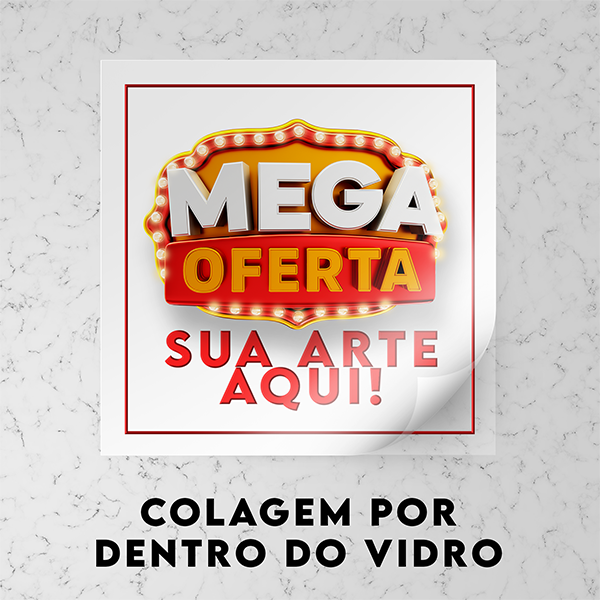 Adesivo Retroverso p/ Vidro