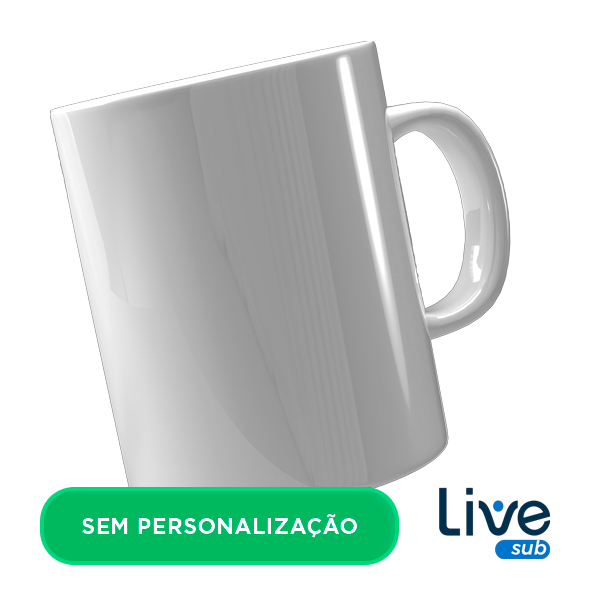 Caneca Branca AAA Live Sub para Sublimação