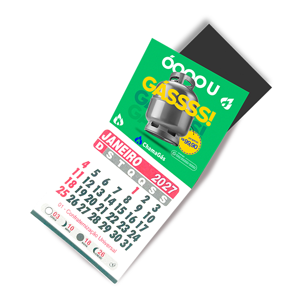 Imã de Geladeira c/ Calendário
