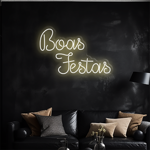 Led Neon Boas Festas